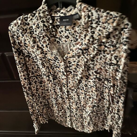 Maeve Katia ruffled leopard print button down - Picture 11 of 12
